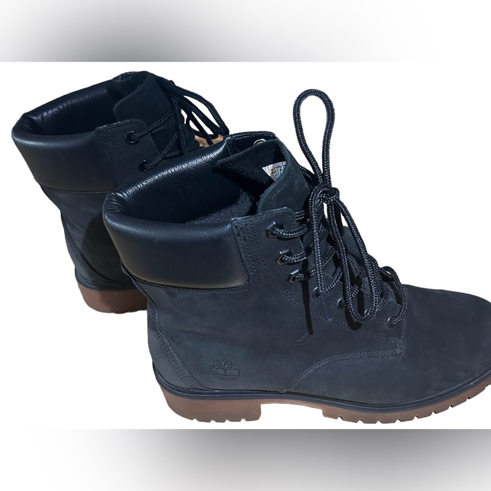 🔥LIKE NEW🔥 Timberland Women’s Jayne 6" Waterproof Black Suede Nubuck Sz 8 - Picture 6 of 14